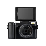 3.0 Flip Screen Vlog Camera with 4x Zoom - Black