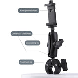 Adjustable 360 Bike Handlebar Mount with Phone Clamp