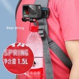 360 Degree Rotating Quick Release Backpack Strap Mount for Gopro Hero 12