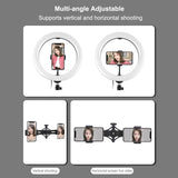 10.2 Dual Phone Tripod with Usb Ring Light & Remote