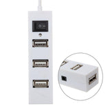 4-Port Usb 2.0 Hub With Switch - Black