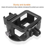 Aluminum Protective Cage with Insurance Frame and 52mm Uv Lens for Gopro Hero7 / 6 / 5 - Black