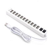 12-Port Usb 2.0 Hub For Laptops And Netbooks - Black