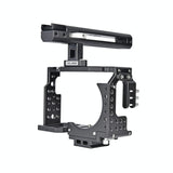Handle Video Camera Cage Stabilizer For Sony A7K / A72 / A73 / A7S2 / A7R3 / A7R2 / A7X Black