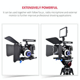 Handle Video Camera Cage Stabilizer For Sony A7K / A72 / A73 / A7S2 / A7R3 / A7R2 / A7X Black