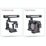 Handle Video Camera Cage Stabilizer For Sony A7K / A72 / A73 / A7S2 / A7R3 / A7R2 / A7X Black