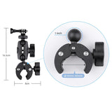 Adjustable 360 Degree Action Camera Clamp Base