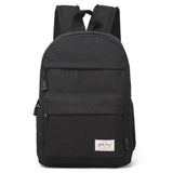 Versatile Canvas Laptop Backpack for 13-15 Inch - 36x25x10cm - Black