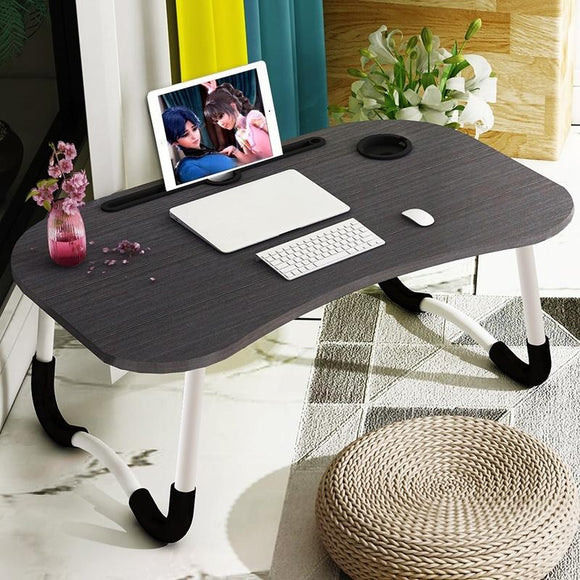 Portable Laptop Desk Stand - Foldable & Non-slip - Black