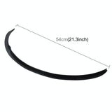 2 Pcs 45Cm Car Stickers Rubber Large Round Arc Strips Universal Fender Flares Wheel Eyebrow Decal Sticker Eyebrow Car-Covers Black Striped Round Arc Strips - 45 X 2Cm
