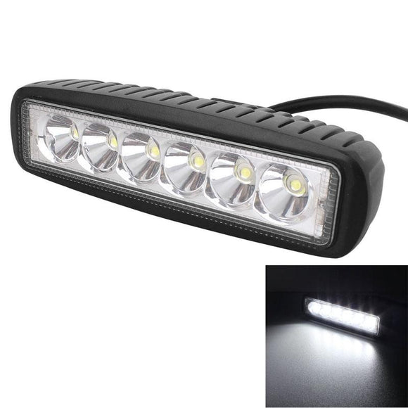 18W Epistar 6 Led Car Work Lamp Bar Light Waterproof Ip67 Dc 10 - 30V - 1440Lm