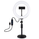 7.9 Led Ring Light with Usb 3 Modes Dual Colour Phone Clamp