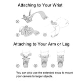 360 Degree Rotation Straps for Gopro Insta360 Dji Action Cameras