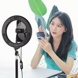 7.9 Usb Rgb Light with Dual Colour Temperature & Tripod Mount for Vlogging and Selfie Photography - Black
