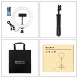 7.9 Usb Rgb Light with Dual Colour Temperature & Tripod Mount for Vlogging and Selfie Photography - Black