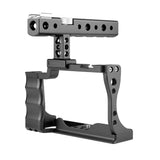 Video Camera Cage Stabilizer With Handle For Canon Eos M50 - Black