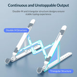 Portable Laptop Stand - Foldable - Black