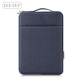 12.5-13.5 Inch Laptop Sleeve Briefcase with Zipper and Handle - Black