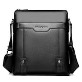 2 In 1 Men Pu Leather Shoulder Bag Handbag - Black