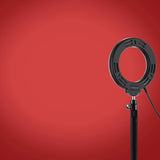 10 Mode Usb Led Ring Light with Tripod Mount and Cold Shoe Ball Head - 4.7 Inch Diameter