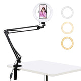 7.9 Ring Light with Usb 3 Modes Dual Colour Phone Clamp