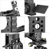Video Camera Cage Stabilizer For Canon Eos M50 - Black