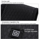 Plus Velvet Inside Men And Women Intelligent Charging Heating Vest Warm Clothes - Black M