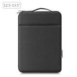 12.5-13.5 Inch Laptop Sleeve Briefcase with Zipper and Handle - Gray Blue