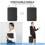 12.5-13.5 Inch Laptop Sleeve Briefcase with Zipper and Handle - Gray Blue