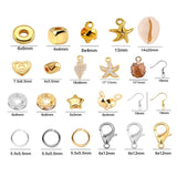 6 Piece Soft Pottery Beading Set For Diy Bracelets & Necklaces - Black