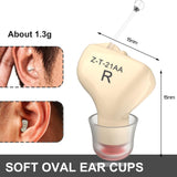 1Pair In Ear Hearing Aid For Elderly & Hearing Impaired - Red And Blue