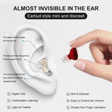 1Pair In Ear Hearing Aid For Elderly & Hearing Impaired - Red And Blue