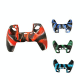 2-pack Non-slip Silicone Handle Covers for Ps5 Controllers - Black Blue