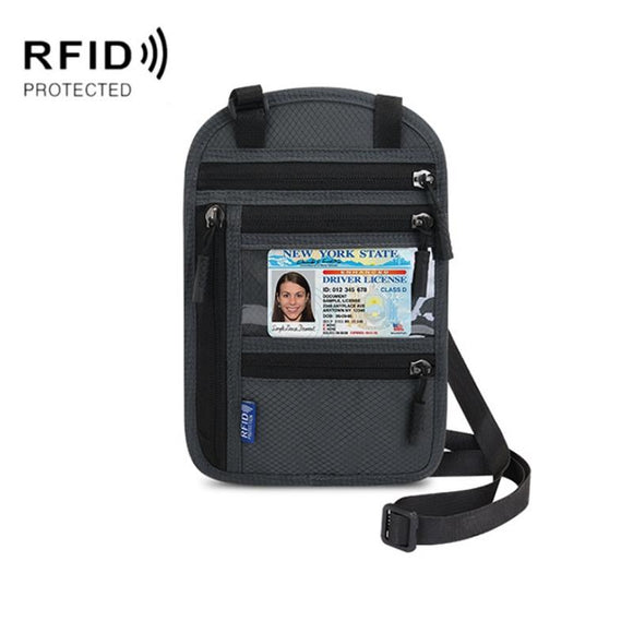 Rfid Passport & Certificate Protection Cover - Dark Gray