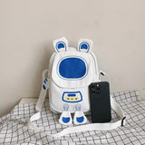 Lightweight Cartoon Crossbody Bag For Students - Pink