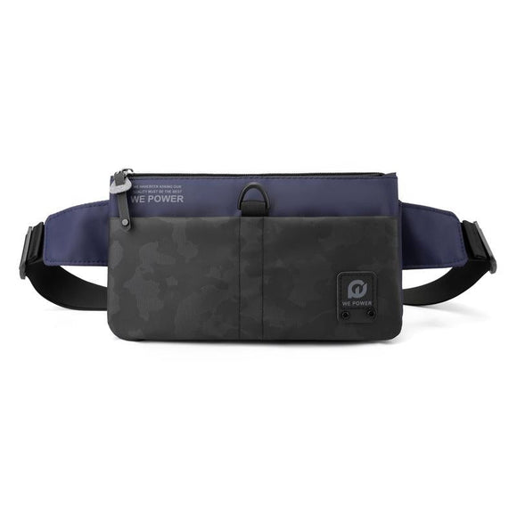 Waterproof Men Crossbody Chest Bag For Outdoor Adventures - Dark Blue