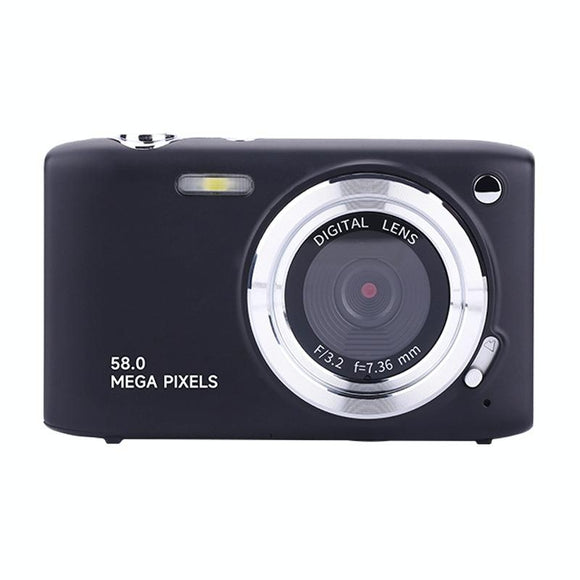 Portable 16X Zoom Hd Digital Camera With 2.88 Ips Screen - Black
