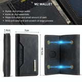 3 Fold Card Bag For Dg.Ming M2 Series Compact & Stylish - Coffee