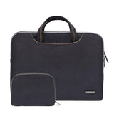 11.6 Inch Simple Business Laptop Bag with Liner - Ls-116 - Snowflake Nylon Black