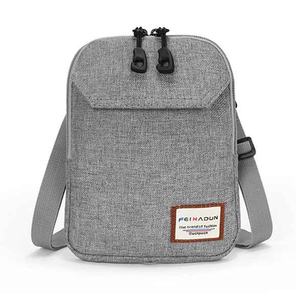 Adjustable Frosted Mobile Phone Bag 19 X 15 X 2Cm - Grey