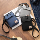 Adjustable Frosted Mobile Phone Bag 19 X 15 X 2Cm - Grey