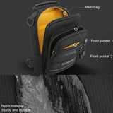 USB Chest Outdoor Shoulder Messenger Bag For Men With Charging Port - Royal Blue