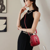 Multi Compartment Shoulder Bag For Women - Black