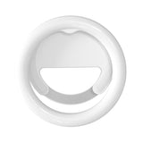 Clip-on Half-ring Fill Light for 10cm Mobile Phones - Black