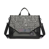 Anti-drop Crossbody Laptop Bag - Fits 13.3-16 Inch - Airbag Protection - Gray Black Equation