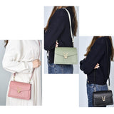 Stylish Crocodile Leather Crossbody Phone Bag - Orange