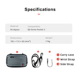 Small Organizer Bag for Sports Camera Accessories 18.5 x 11.5 x 6cm - Pearl White