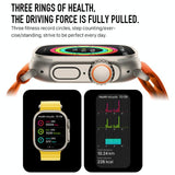 1.5 Inch Silicone Band Smart Watch Bluetooth Call / Heart Rate / Blood Pressure / Blood Oxygen - White
