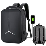 Waterproof Business Laptop Backpack with Usb Port - Multifunctional - Dark Gray - 15 Inch