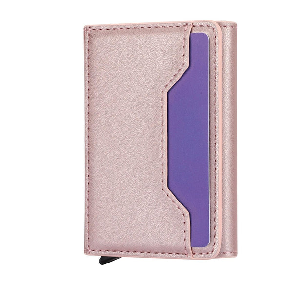 10x6x3cm Secure Brush Card Bag - Compact and Protective - Rose Gold